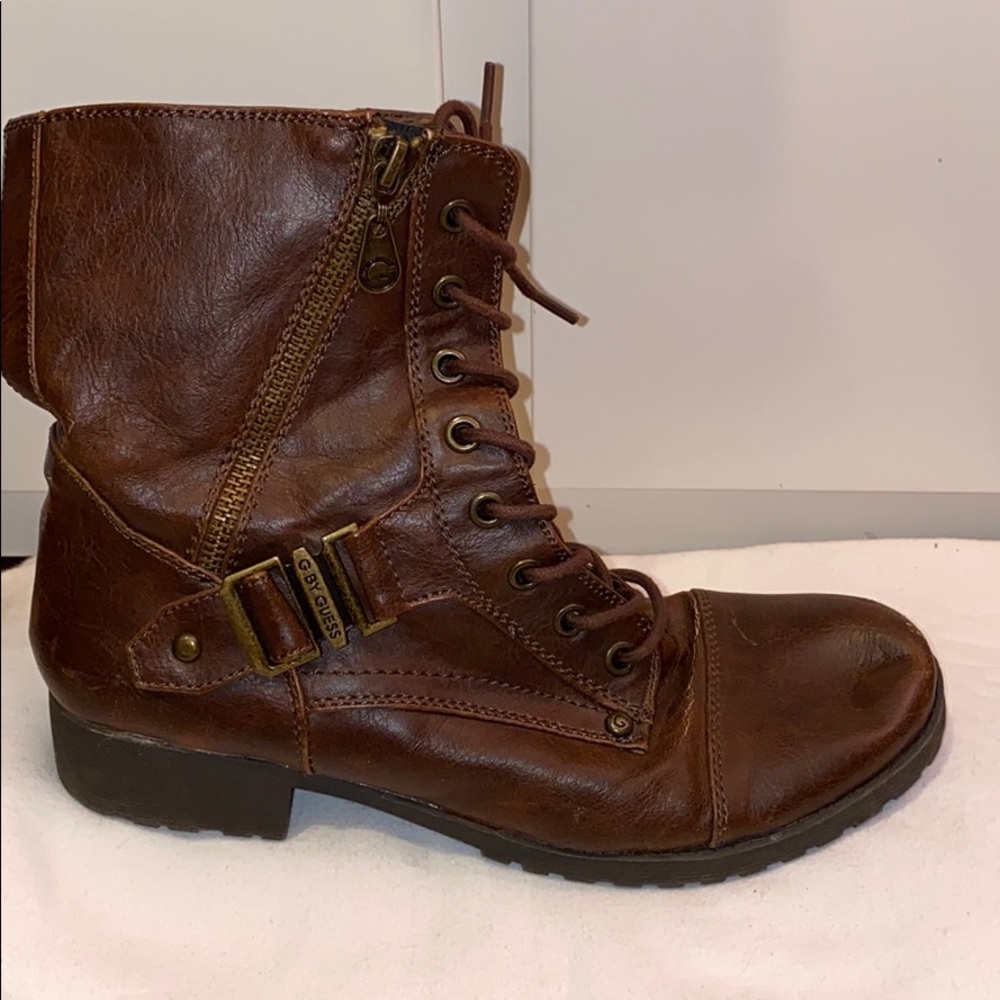Guess Leather Combat Boots Women’s